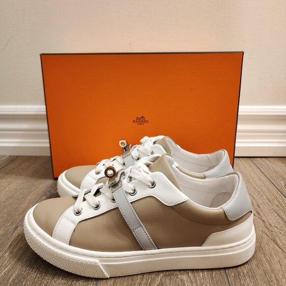 HERMES - Day Sneaker - Beige - Size 36 - Picture 2 of 6
